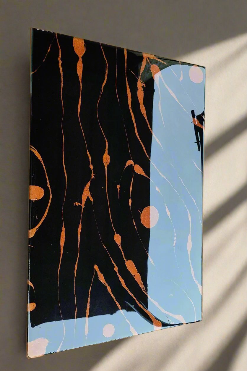 LUX Central Table M/O FAUX Marble Tones