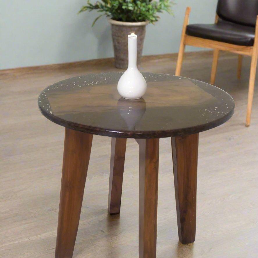 18 Inch | 4 Leg | Central Table M/O Coffee Beans & Wood | Epoxy Resin
