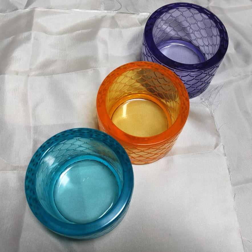 BIG | Cylinderical Planter | Translucent | Epoxy Resin