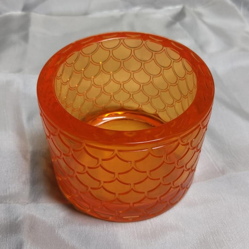 BIG | Cylinderical Planter | Translucent | Epoxy Resin