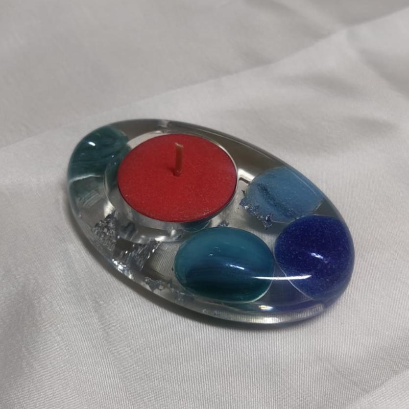 PEBBLE Inspired | Tea Light Holder | Epoxy Resin