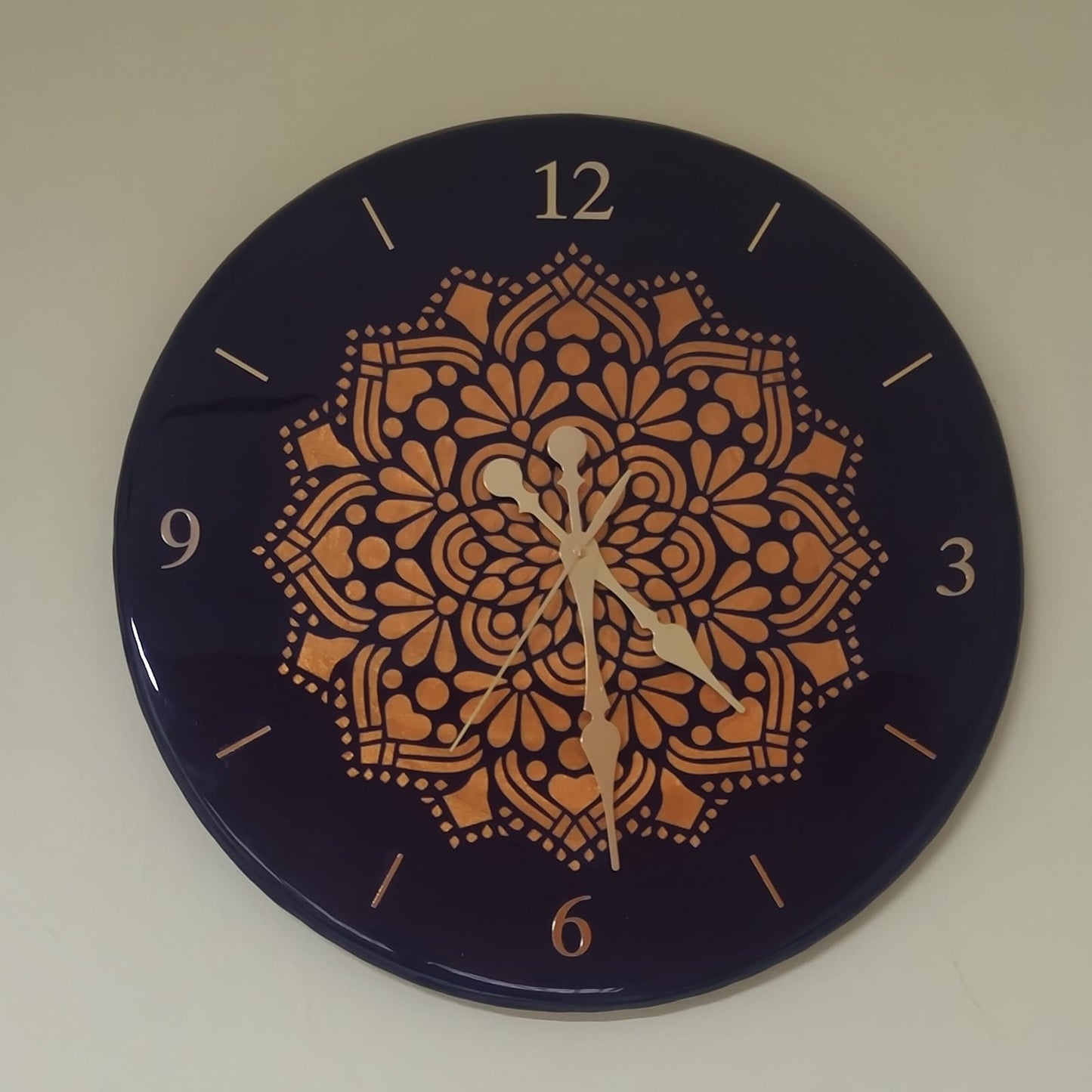 Clocks 15 inch |Mandala Design |Epoxy Resin