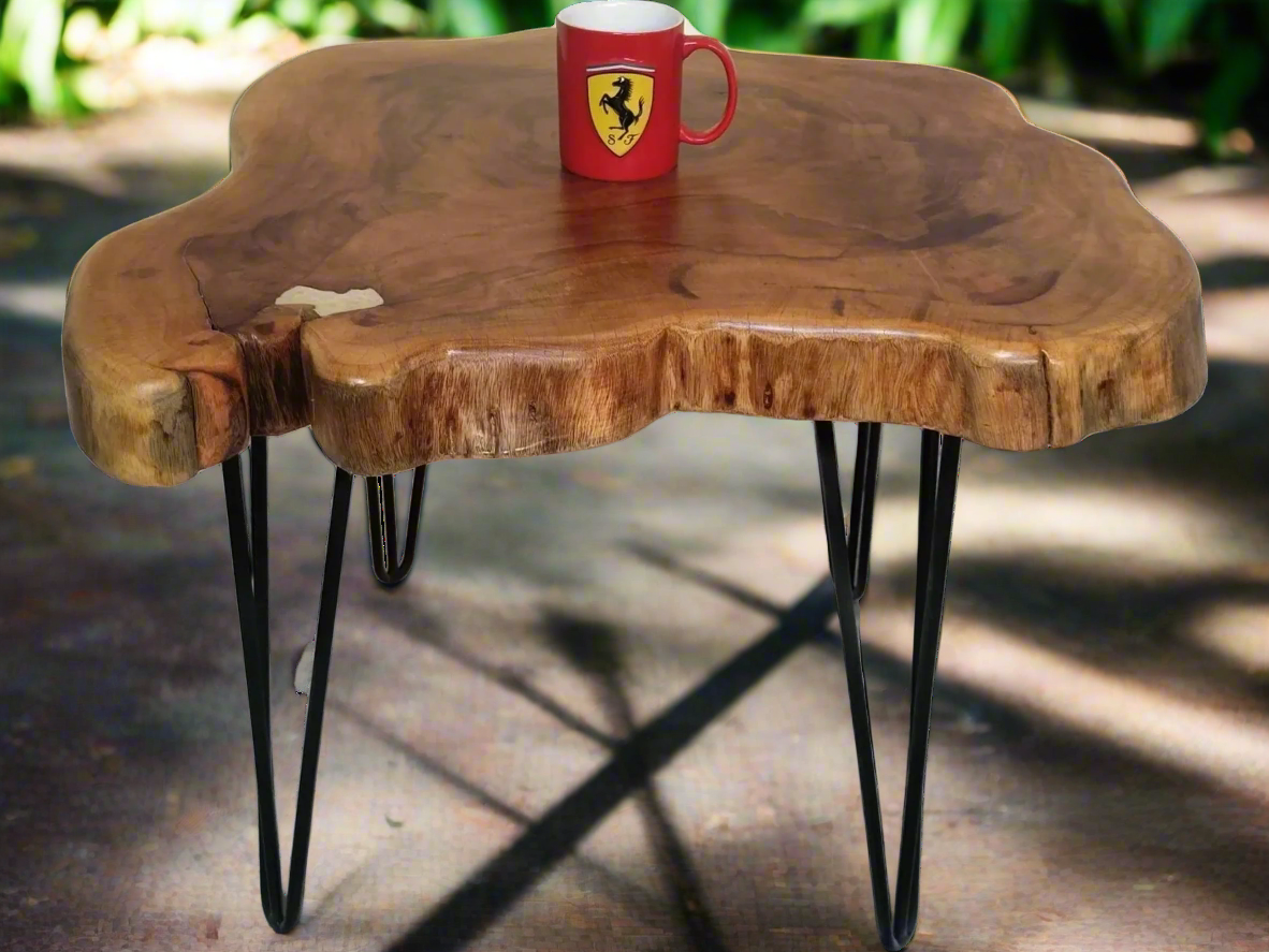 MATTE Wooden LIVE EDGE | Epoxy Resin Central Table