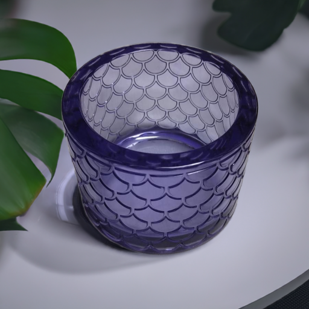 BIG | Cylinderical Planter | Translucent | Epoxy Resin