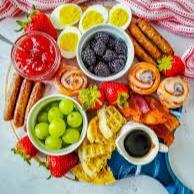 Platter Round Board with Handle| Charcuterie